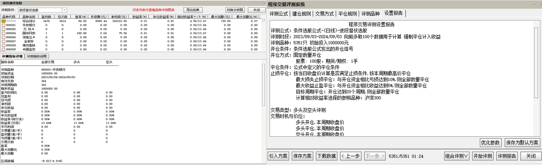 通达信波段潜伏副图+选股 一年96% 五年93%